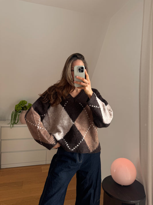 PULLOVER RAUTENMUSTER
