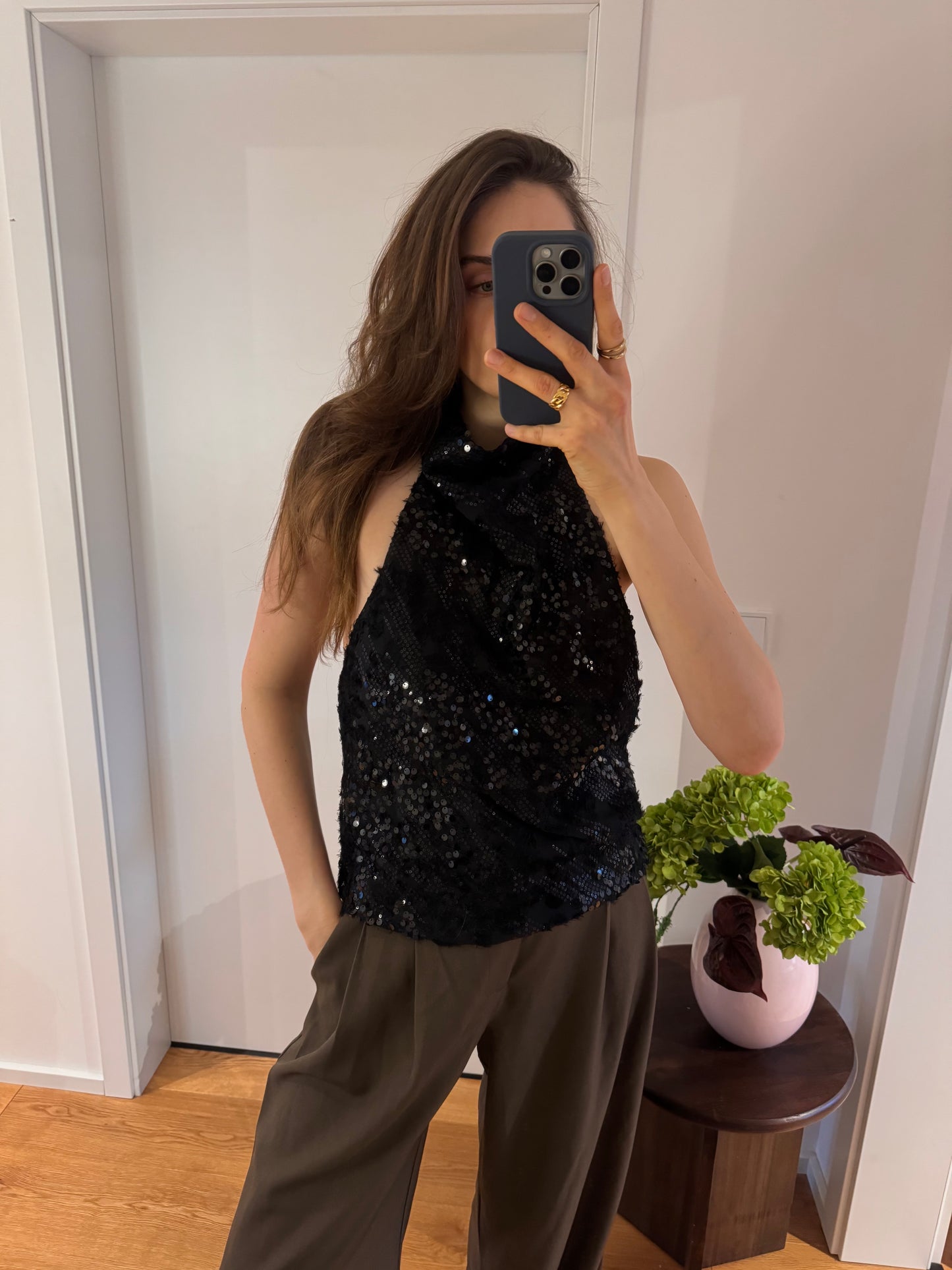 GLITZER-NECKHOLDERTOP