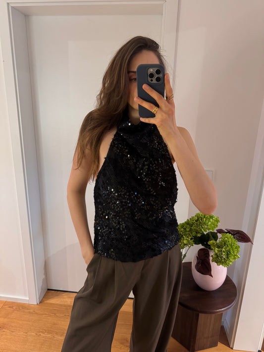 GLITZER-NECKHOLDERTOP