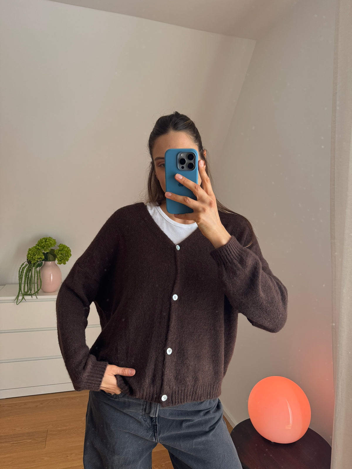 CARDIGAN BRAUN
