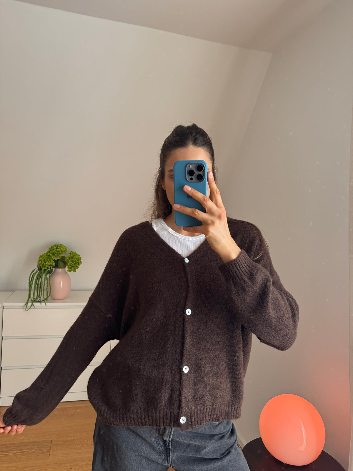 CARDIGAN BRAUN