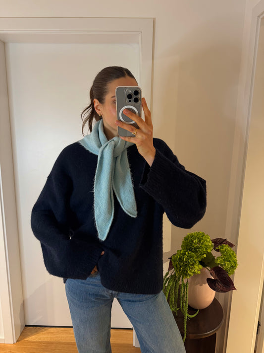 DREIECKSTUCH EISBLAU