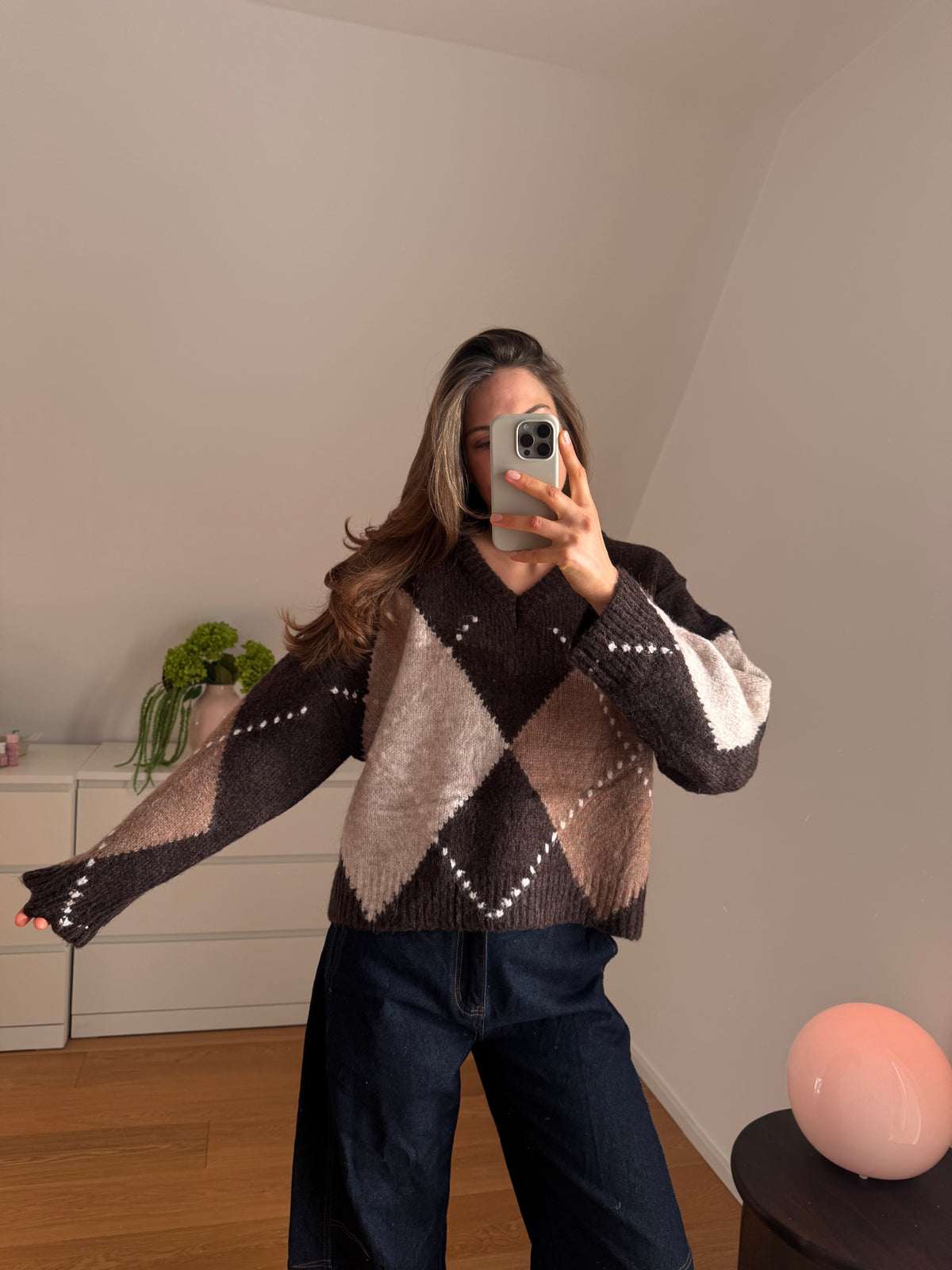 PULLOVER RAUTENMUSTER